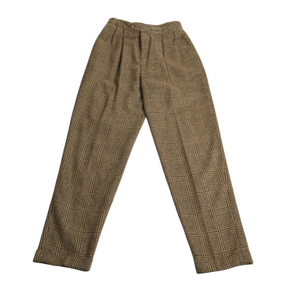 Vintage Bentley Arbuckle Pants Women 10 Tweed Wool Silk Preppy Academia Heritage